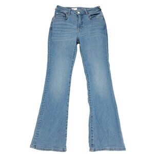 Anthropologie Pilcro Jean Denim Pants Womens 28 Blue Flare Stretch Light Wash